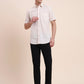Beige Printed Smart Fit Semi Casual Shirt | Greenfibre