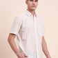 Beige Printed Smart Fit Semi Casual Shirt | Greenfibre
