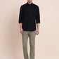 Black Solid Smart Fit Semi Casual Shirt | Greenfibre