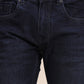 Dark Indigo Blue Washed Narrow Fit Jeans | Greenfibre