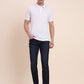 Dark Indigo Blue Washed Narrow Fit Jeans | Greenfibre