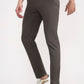 Olive Grey Solid Slim Fit Casual Trouser | Greenfibre