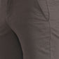 Olive Grey Solid Slim Fit Casual Trouser | Greenfibre