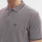 Light Purple Solid Slim Fit Polo T-Shirt | Greenfibre