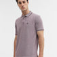 Light Purple Solid Slim Fit Polo T-Shirt | Greenfibre