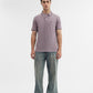 Light Purple Solid Slim Fit Polo T-Shirt | Greenfibre