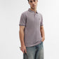 Light Purple Solid Slim Fit Polo T-Shirt | Greenfibre