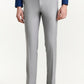 Light Grey Solid Slim Fit Formal Trouser | Greenfibre