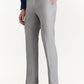 Light Grey Solid Slim Fit Formal Trouser | Greenfibre