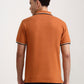 Orange Solid Slim Fit Polo T-Shirt | Greenfibre