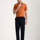 Orange Solid Slim Fit Polo T-Shirt | Greenfibre