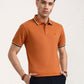 Orange Solid Slim Fit Polo T-Shirt | Greenfibre