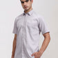 Purple Solid Slim Fit Semi Casual Shirt | Greenfibre