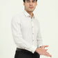 White Striped Slim Fit Party Wear Shirt | Greenfibre