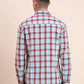 Red Checked Slim Fit Casual Shirt | Greenfibre