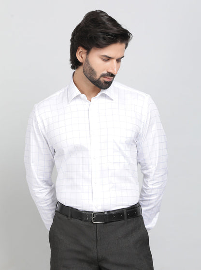 Light Blue Solid Regular Fit Formal Shirt | JadeBlue