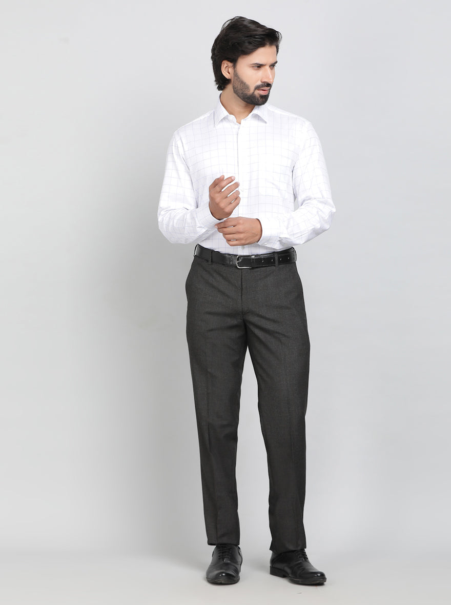 Light Blue Solid Regular Fit Formal Shirt | JadeBlue
