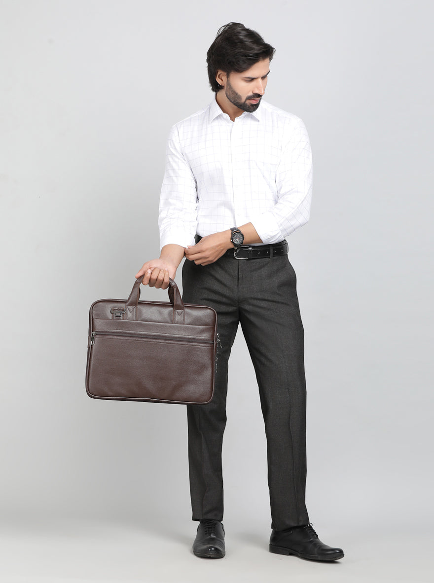 Light Blue Solid Regular Fit Formal Shirt | JadeBlue