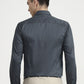 Grey Printed Slim Fit Formal Shirt | Greenfibre