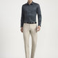Grey Printed Slim Fit Formal Shirt | Greenfibre