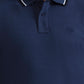 Denim Blue Solid Slim Fit Polo T-Shirt | Greenfibre
