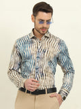 Multicolor Printed Slim Fit Party Wear Shirt | Wyre
