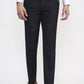 Black Solid Super Slim Fit Formal Trouser | Greenfibre