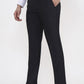 Black Solid Super Slim Fit Formal Trouser | Greenfibre