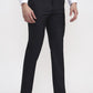 Black Solid Super Slim Fit Formal Trouser | Greenfibre