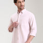 Beige Solid Slim Fit Casual Shirt | Greenfibre