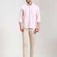 Beige Solid Slim Fit Casual Shirt | Greenfibre