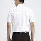 White & Beige Checked Regular Fit Formal Shirt | Greenfibre