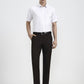 White & Beige Checked Regular Fit Formal Shirt | Greenfibre