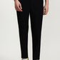 Black Solid Regular Fit Track Pant | Greenfibre