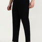 Black Solid Regular Fit Track Pant | Greenfibre