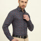 Multicolor Printed Slim Fit Party Wear Shirt | Wyre