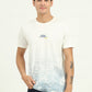 White Printed Slim Fit T-Shirt | Greenfibre