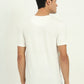 White Printed Slim Fit T-Shirt | Greenfibre