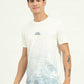 White Printed Slim Fit T-Shirt | Greenfibre
