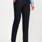 Blue Solid Slim Fit Formal Trouser | Greenfibre