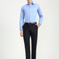 Blue Solid Slim Fit Formal Trouser | Greenfibre