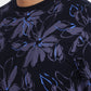 Navy Blue Printed Slim Fit T-Shirt | Greenfibre