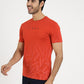 Red Printed Slim Fit T-Shirt | Greenfibre