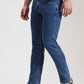Mid Indigo Blue Washed Narrow Fit Jeans | Greenfibre
