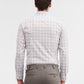 White & Grey Checked Slim Fit Formal Shirt | Greenfibre