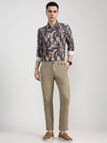 Light Pista Solid Neo Fit Casual Trouser | Greenfibre