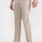 Khaki Solid Super Slim Fit Casual Trouser | Greenfibre