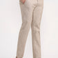 Khaki Solid Super Slim Fit Casual Trouser | Greenfibre