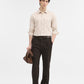 Oatmeal Beige Solid Slim Fit Casual Shirt | Greenfibre