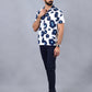 White Printed Slim Fit Casual Shirt | JadeBlue